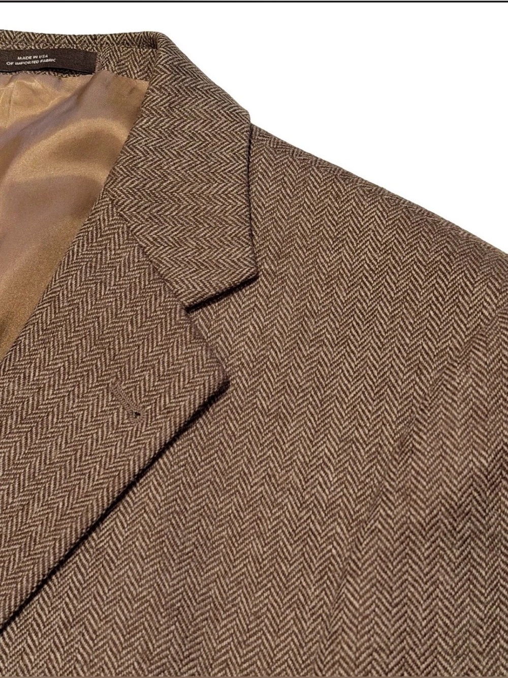 $1150 JOSEPH ABBOUD COLLECTION SPORTCOAT JACKET 42L 44L 42 44 L TAUPE HERRINGBON